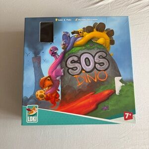 SOS Dino Board Game LOKI 2018 100% Complete Family Fun 1-4 Players